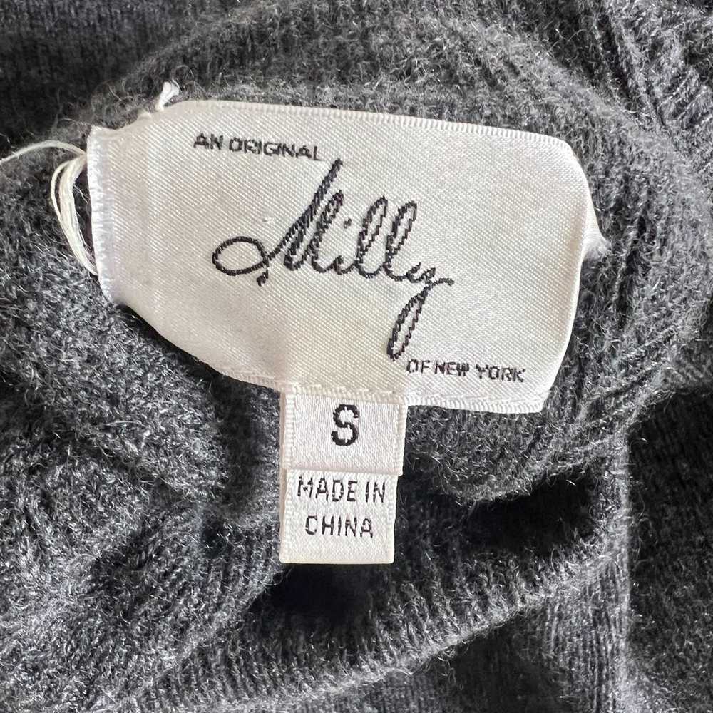 Milly | Cashmere Grey Ruffle Bell Sleeve Turtlene… - image 10