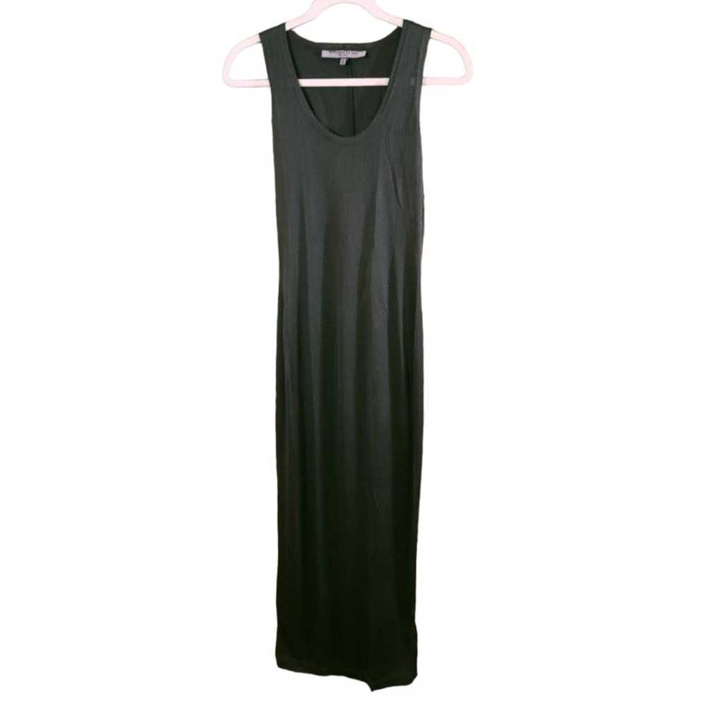 Morgane Le Fay Sleeveless Silk Maxi Dress in Gree… - image 1
