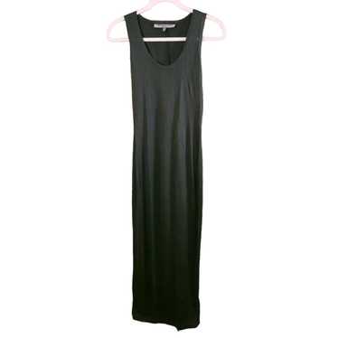 Morgane Le Fay Sleeveless Silk Maxi Dress in Gree… - image 1