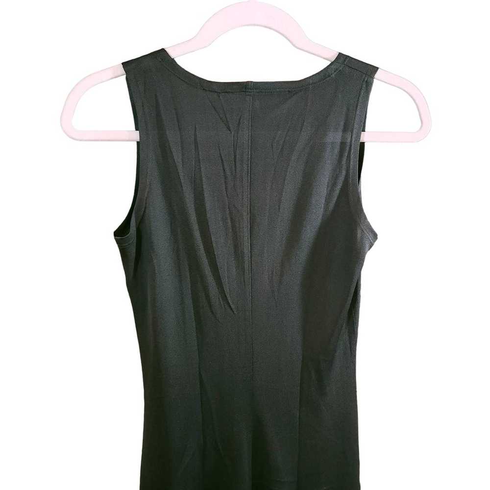 Morgane Le Fay Sleeveless Silk Maxi Dress in Gree… - image 5