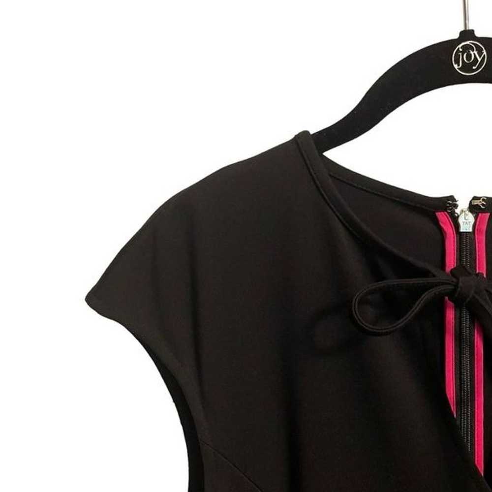 Kate Spade Ponte Tie Keyhole-neck Black Dress Siz… - image 4