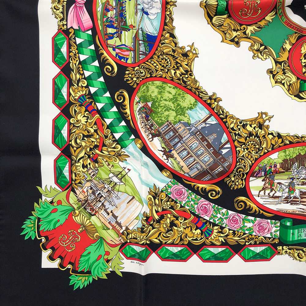[Used Scarf] Hermes Carre 90 L Entente Cordiale F… - image 6