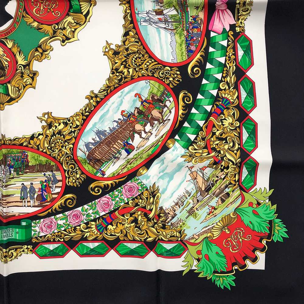 [Used Scarf] Hermes Carre 90 L Entente Cordiale F… - image 7