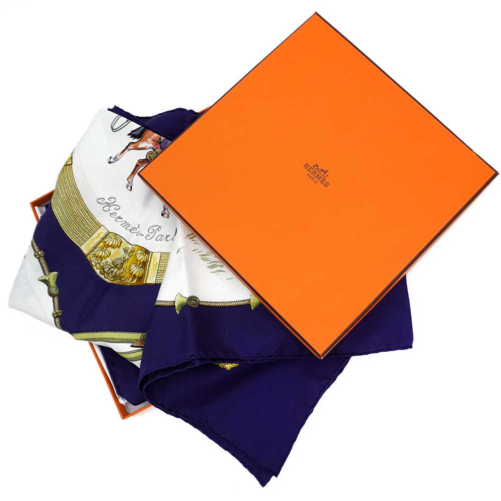 [Used Scarf] Used Hermes Scarf Carre90 Silk Pampa… - image 2