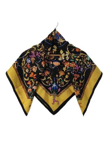[Used Scarf] Used Hermes Scarf/Silk/Ylw/Allover P… - image 1
