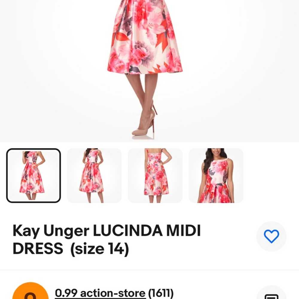 New!! Kay Unger midi  Lucinda dress - image 4