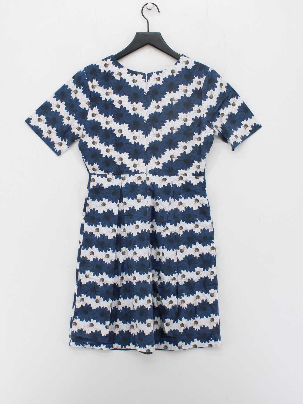 Uttam Boutique Women's Midi Dress UK 10 Blue 100%… - image 5