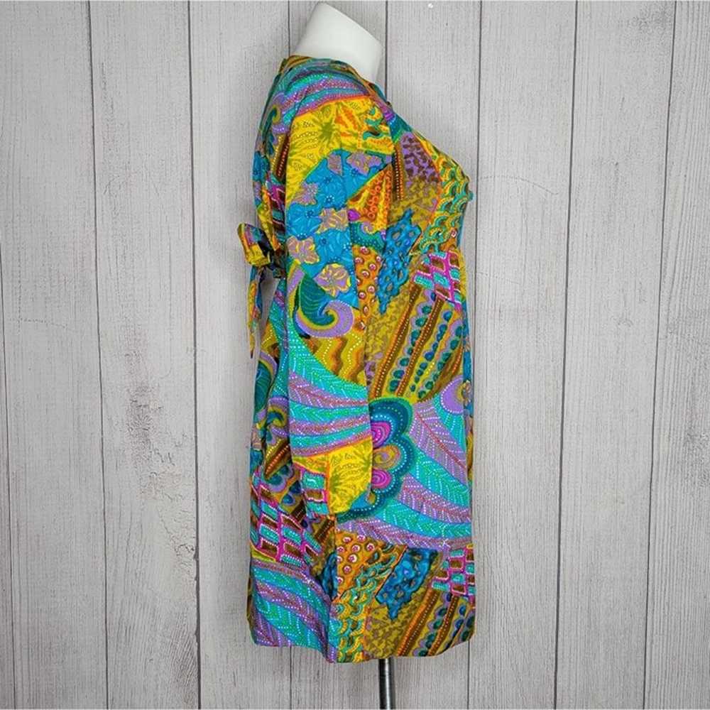 Vintage 60s Marian Sue Vibrant Colorful  Psychede… - image 3