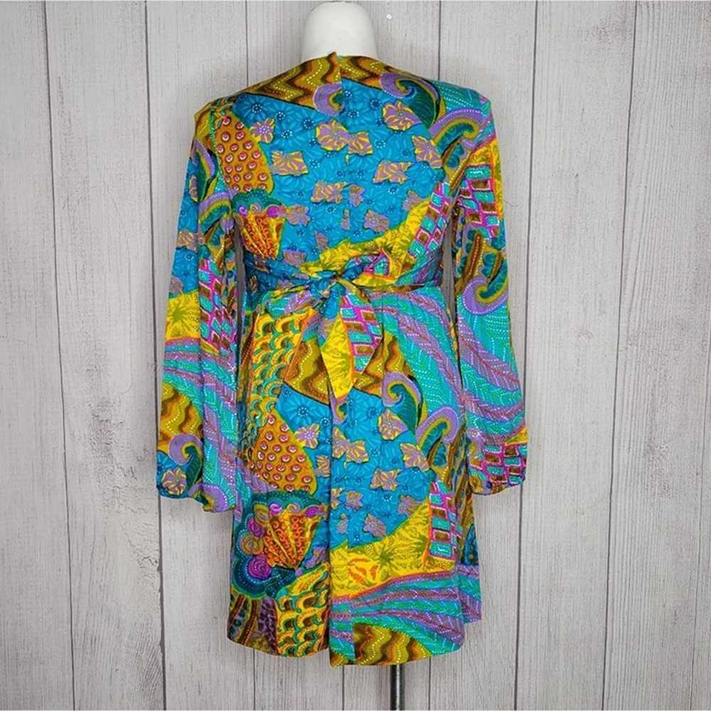 Vintage 60s Marian Sue Vibrant Colorful  Psychede… - image 4