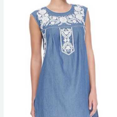 Tory Burch Calita embroidered cover-up dress Sz l… - image 1