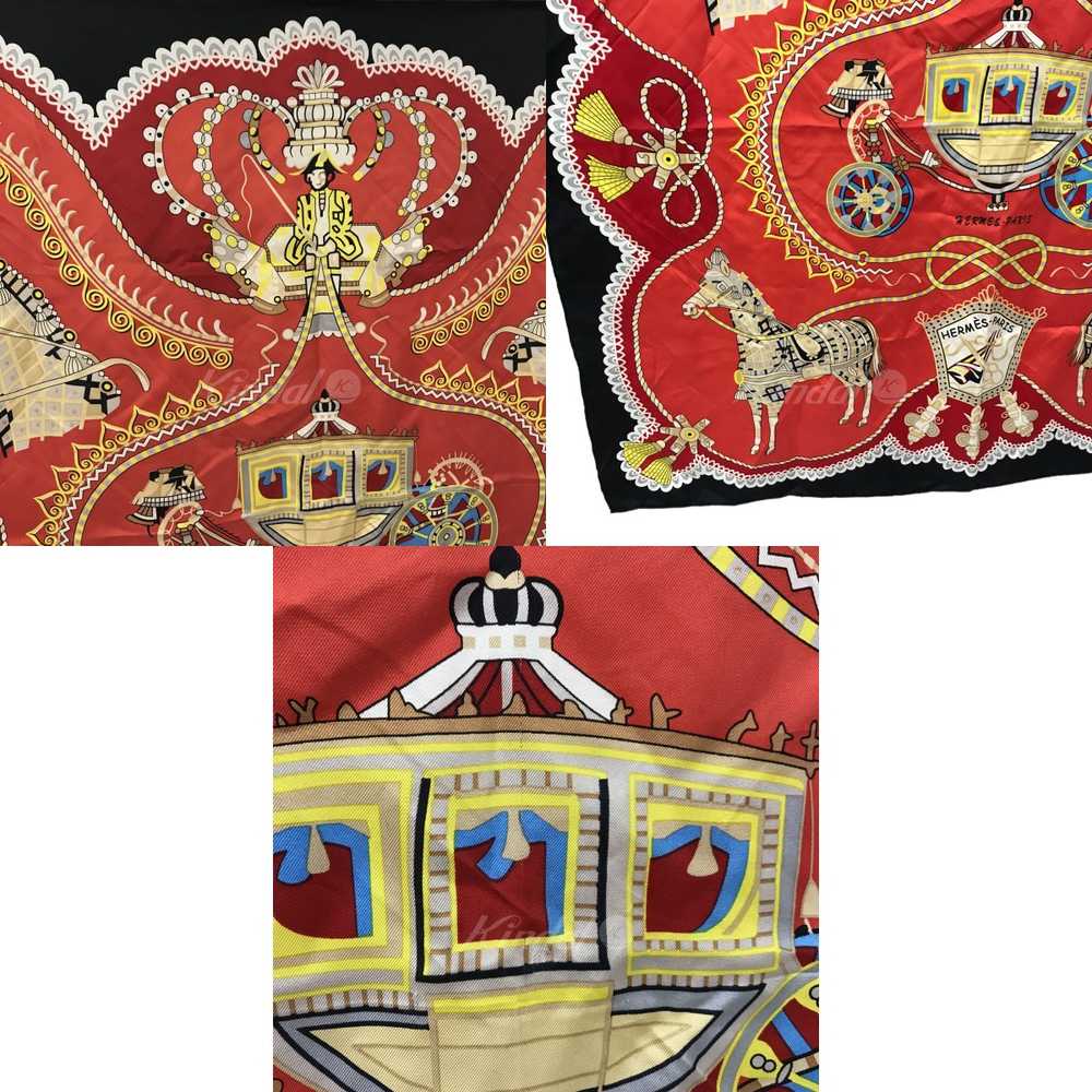 [Used Scarf] Used Hermes Carre90 Scarf Red 130923 - image 2