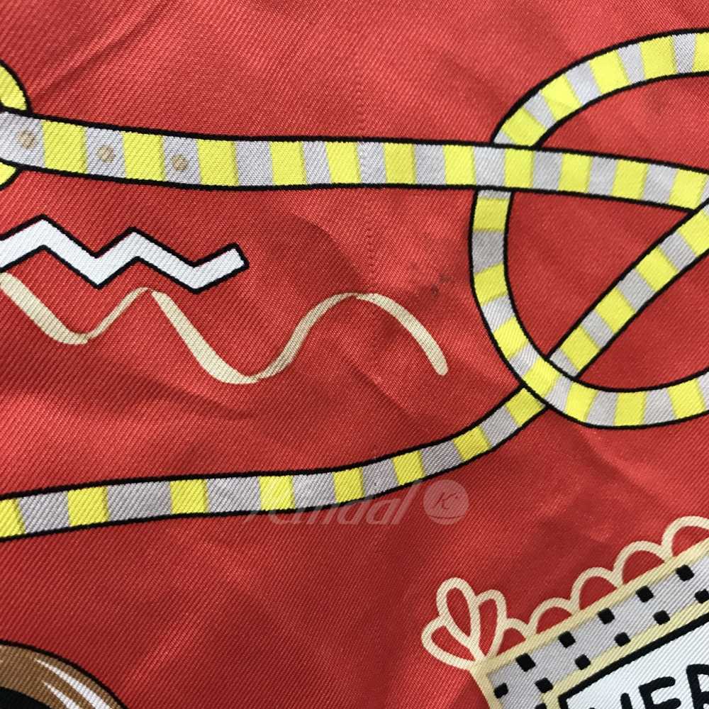 [Used Scarf] Used Hermes Carre90 Scarf Red 130923 - image 8
