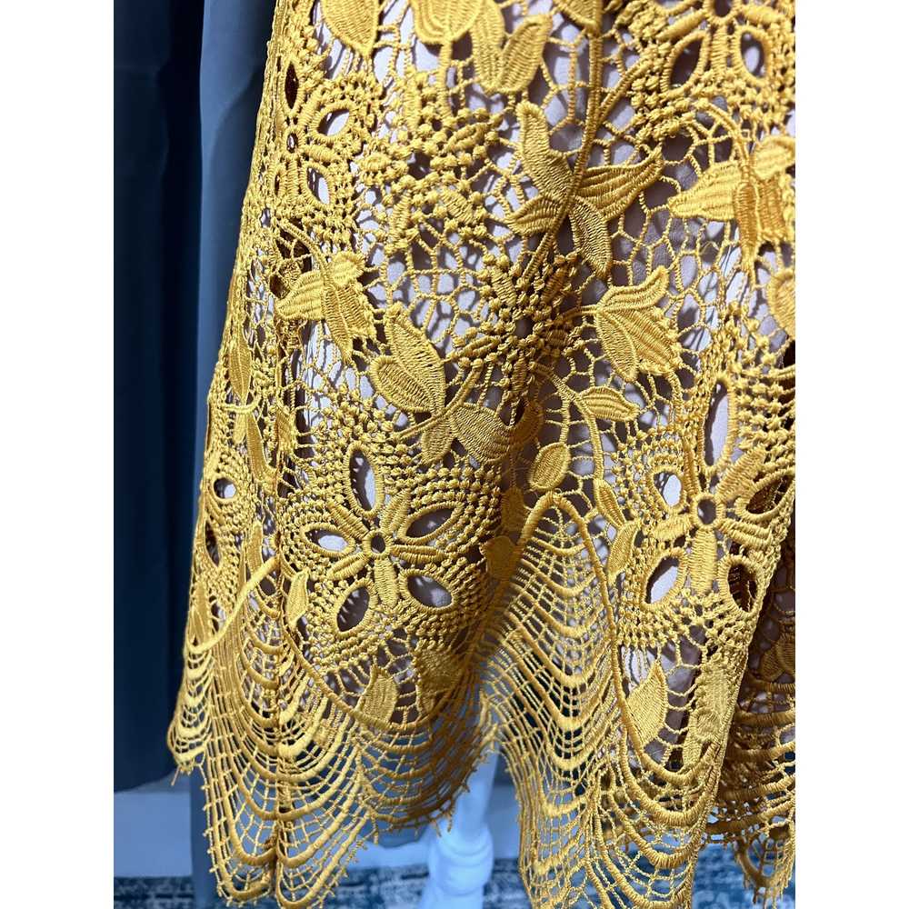 WAYF-Revolve Orleans Dress Gold Large Crochet Lac… - image 11