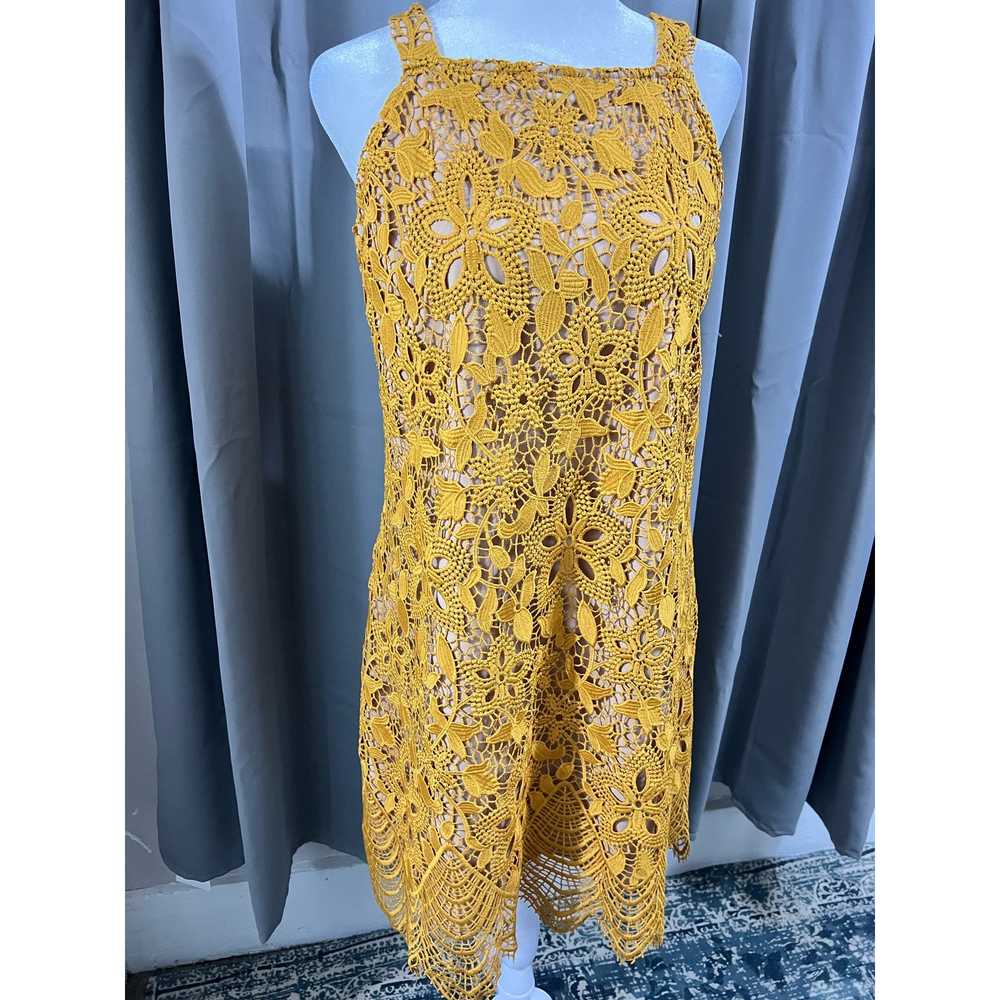 WAYF-Revolve Orleans Dress Gold Large Crochet Lac… - image 5