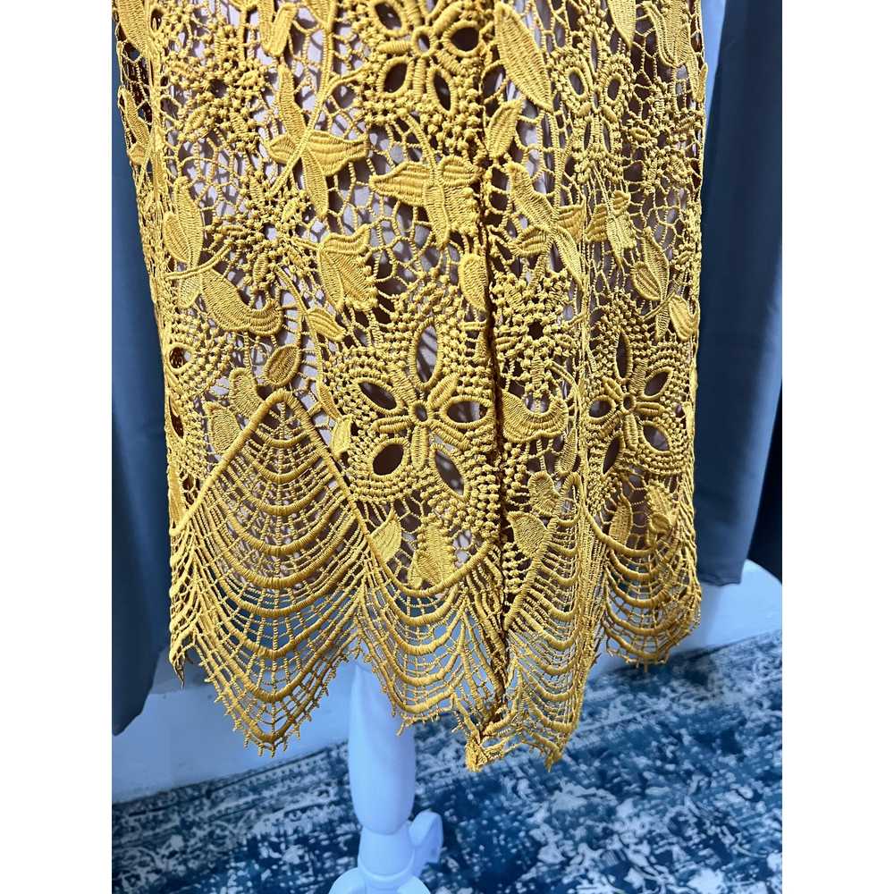 WAYF-Revolve Orleans Dress Gold Large Crochet Lac… - image 7