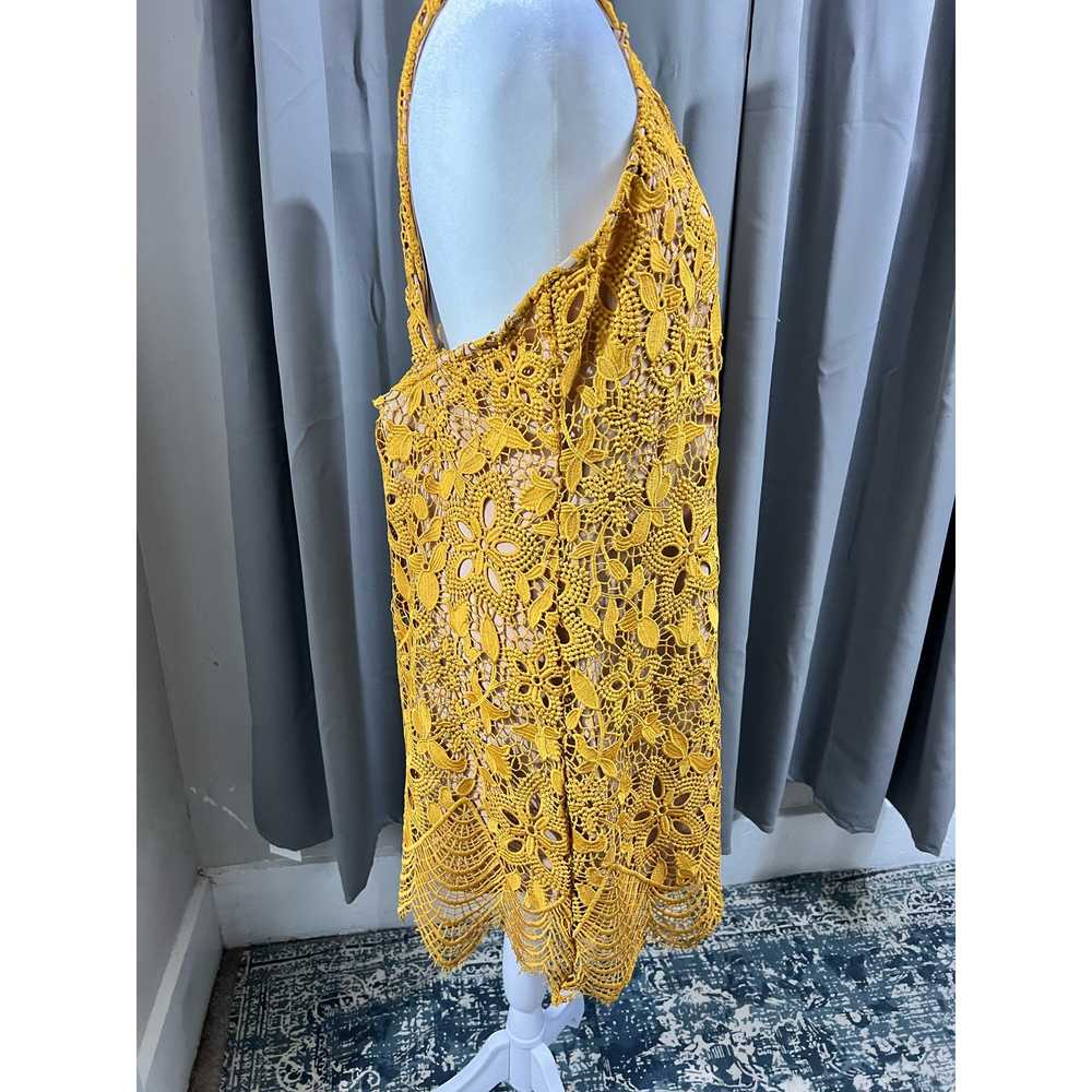 WAYF-Revolve Orleans Dress Gold Large Crochet Lac… - image 8