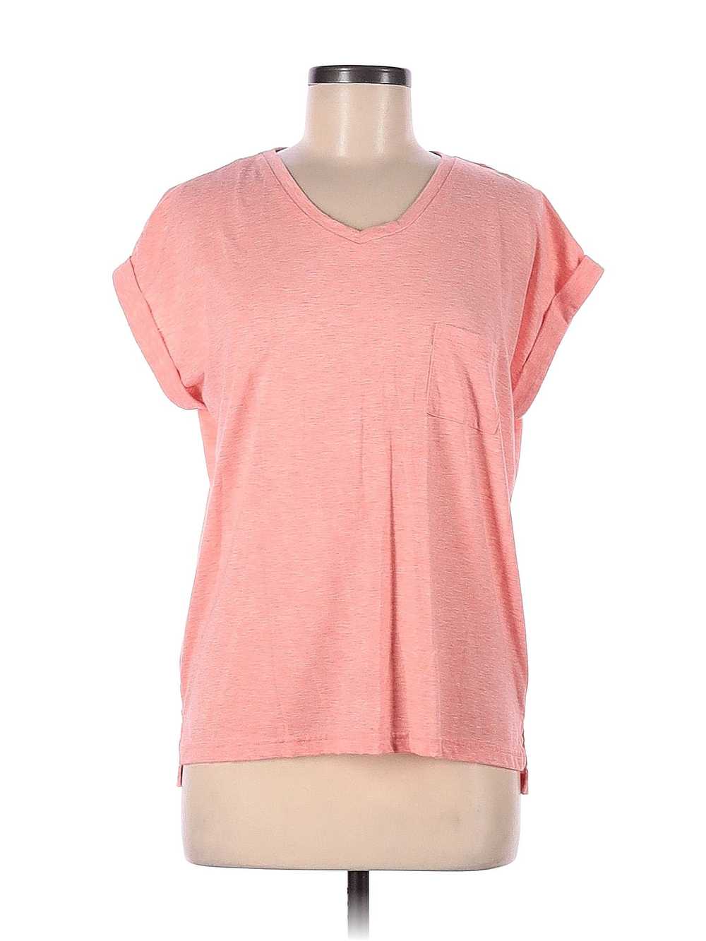 Gloria Vanderbilt Women Pink Short Sleeve T-Shirt… - image 1