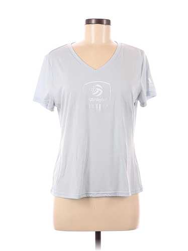 Adidas Women Silver Short Sleeve T-Shirt M