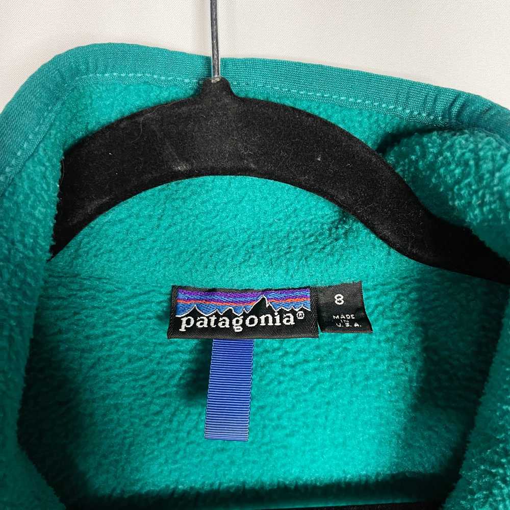 Patagonia Women Size 8 Teal Green Vintage Full Zi… - image 5