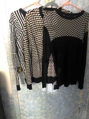 21 Men Black and white long sleeves patterns
