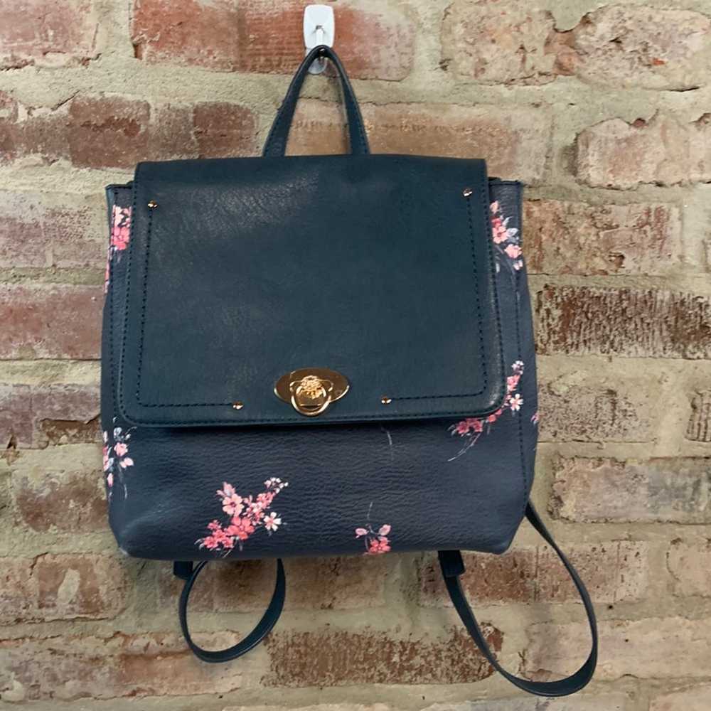 Lauren conrad blue floral backpack - image 1