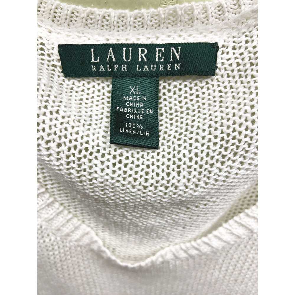Lauren Ralph Lauren 100% Linen Knit  Sleeveless S… - image 2