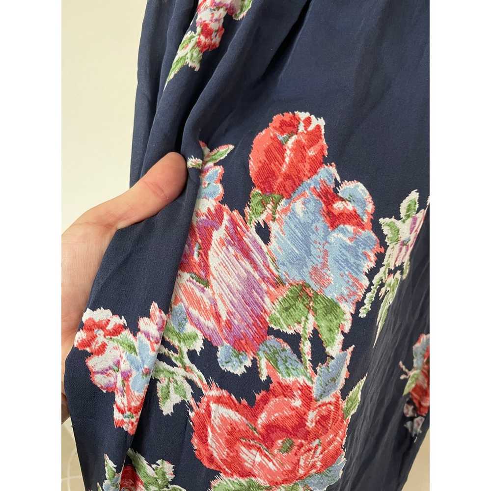 JOIE Annada dark navy blue floral cold shoulder 1… - image 7