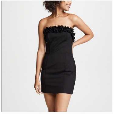 Amanda Uprichard Black Ruffle Mini Dress Women's … - image 1