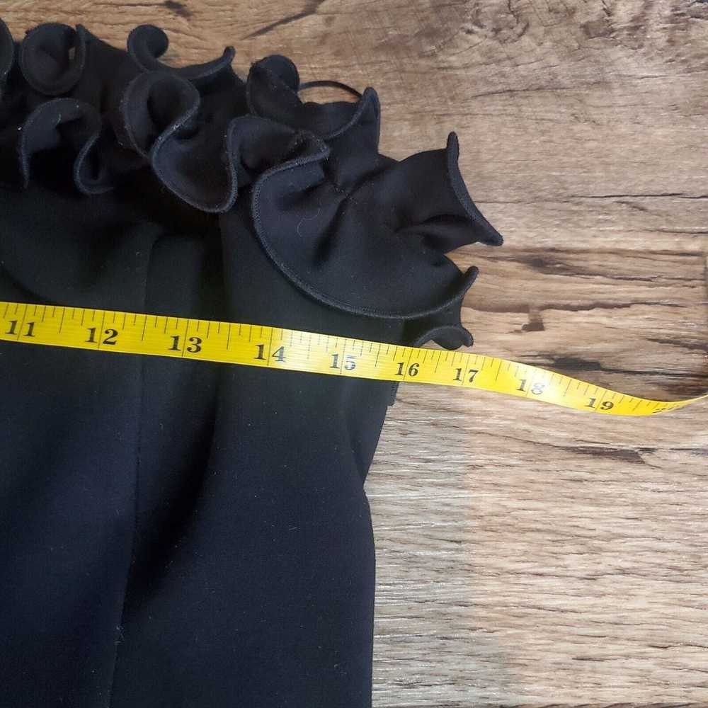 Amanda Uprichard Black Ruffle Mini Dress Women's … - image 9