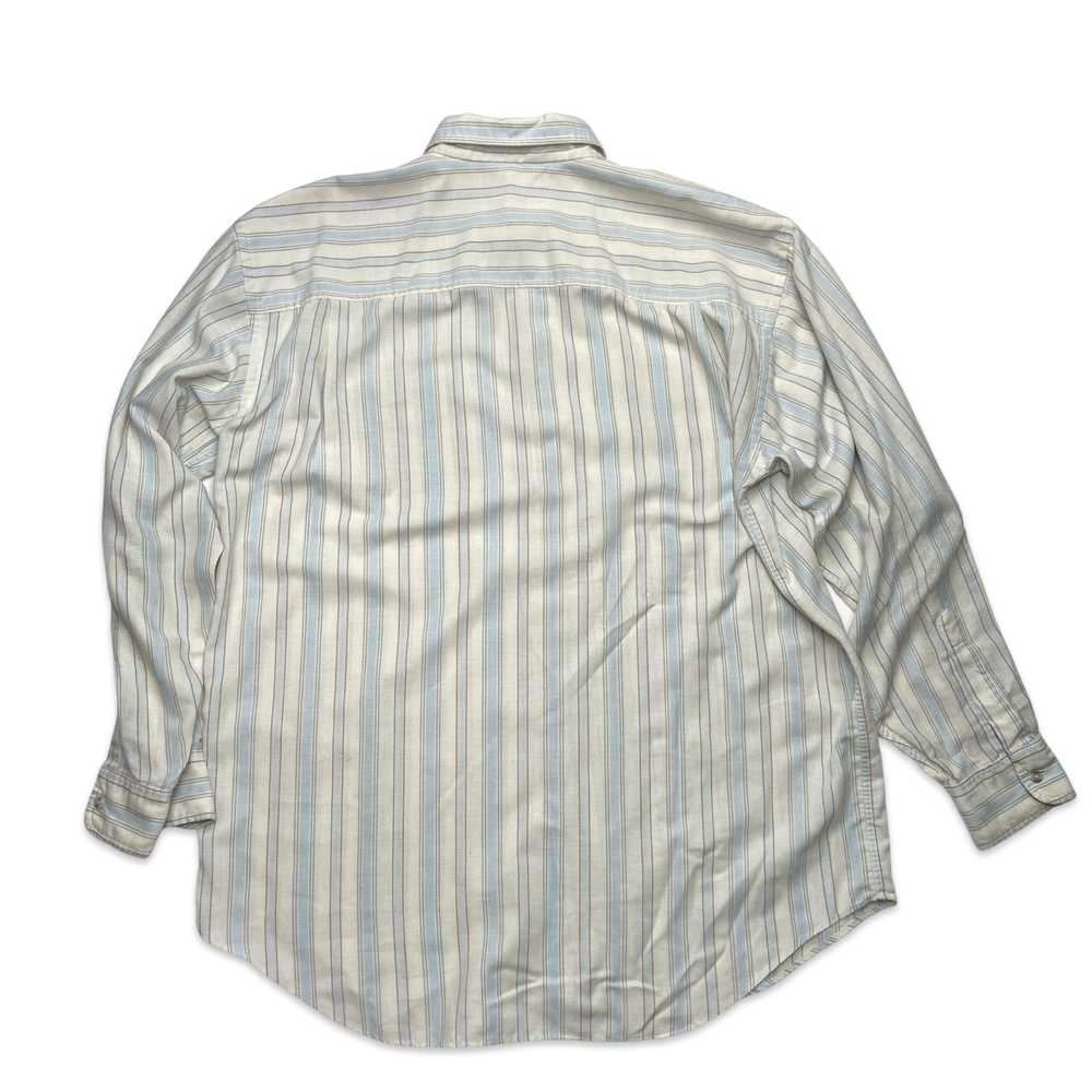 VTG  70s Men's Striped Long Sleeve Button Down Sh… - image 2