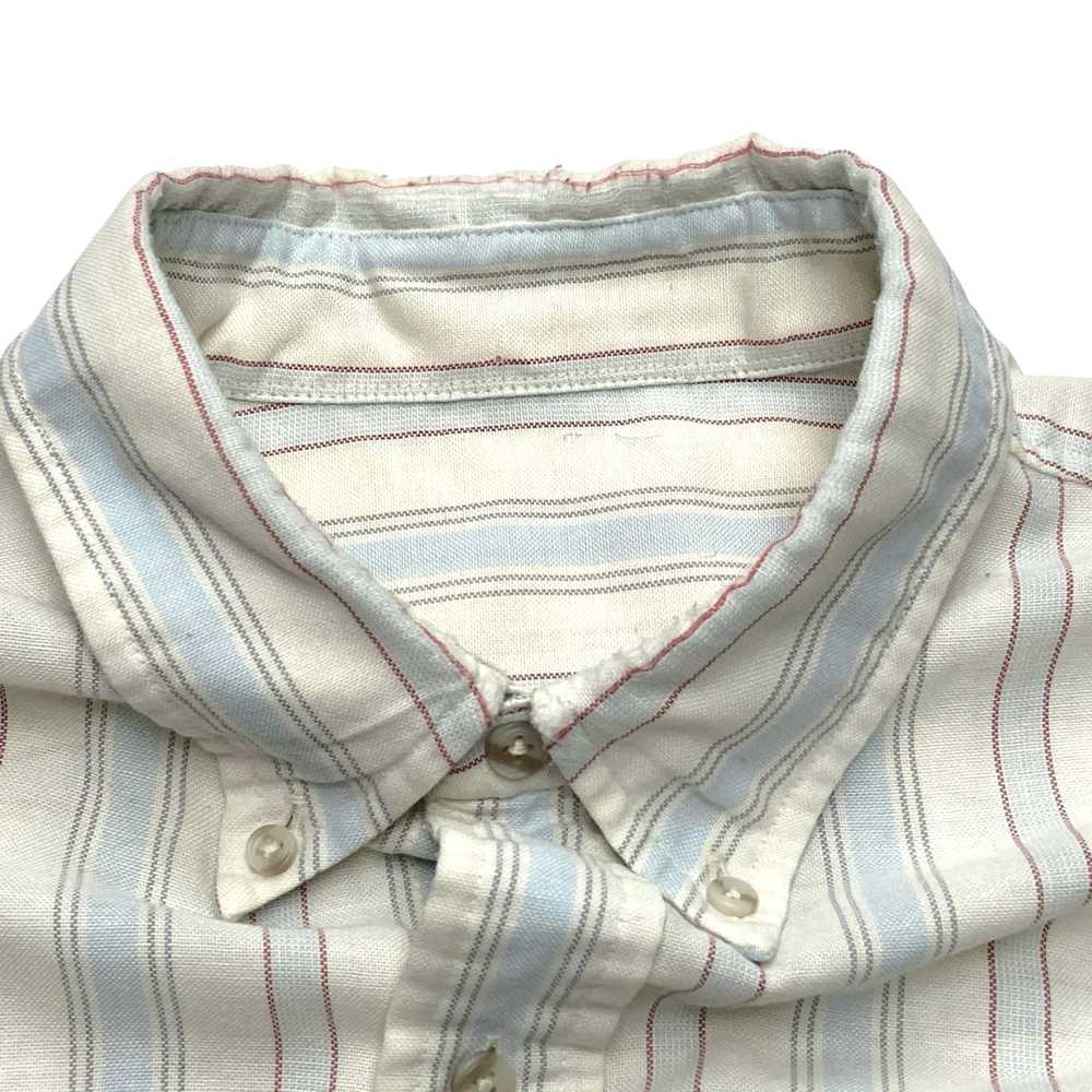 VTG  70s Men's Striped Long Sleeve Button Down Sh… - image 3