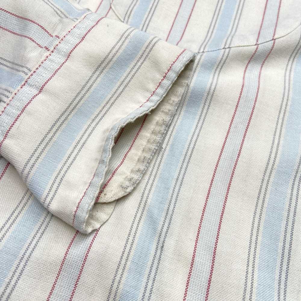 VTG  70s Men's Striped Long Sleeve Button Down Sh… - image 4