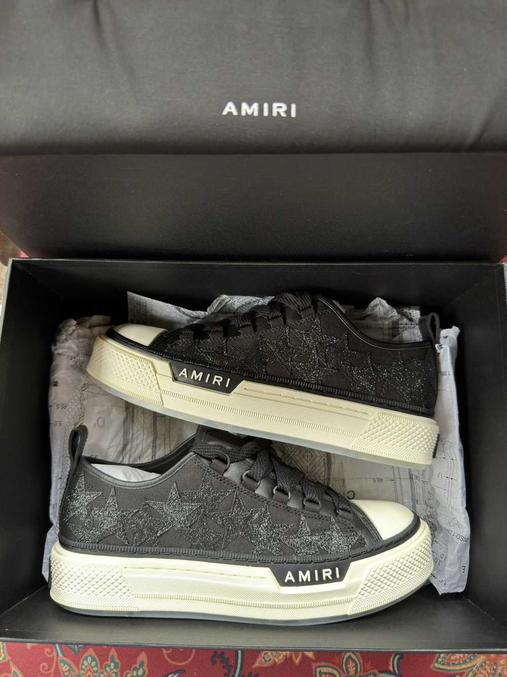 Amiri Amiri Crystal Glitter Star Sneakers - image 6