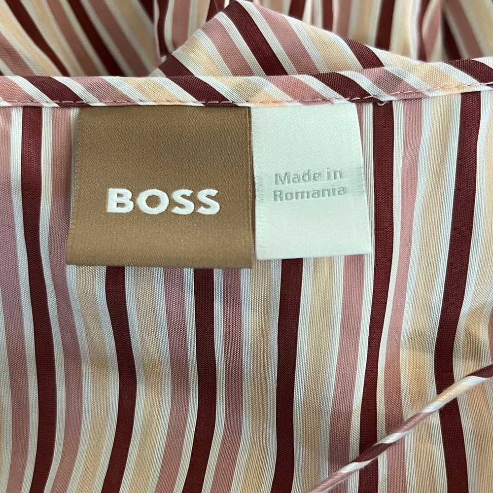 Hugo Boss Datecara Pink Striped Sleeveless Tiered… - image 4