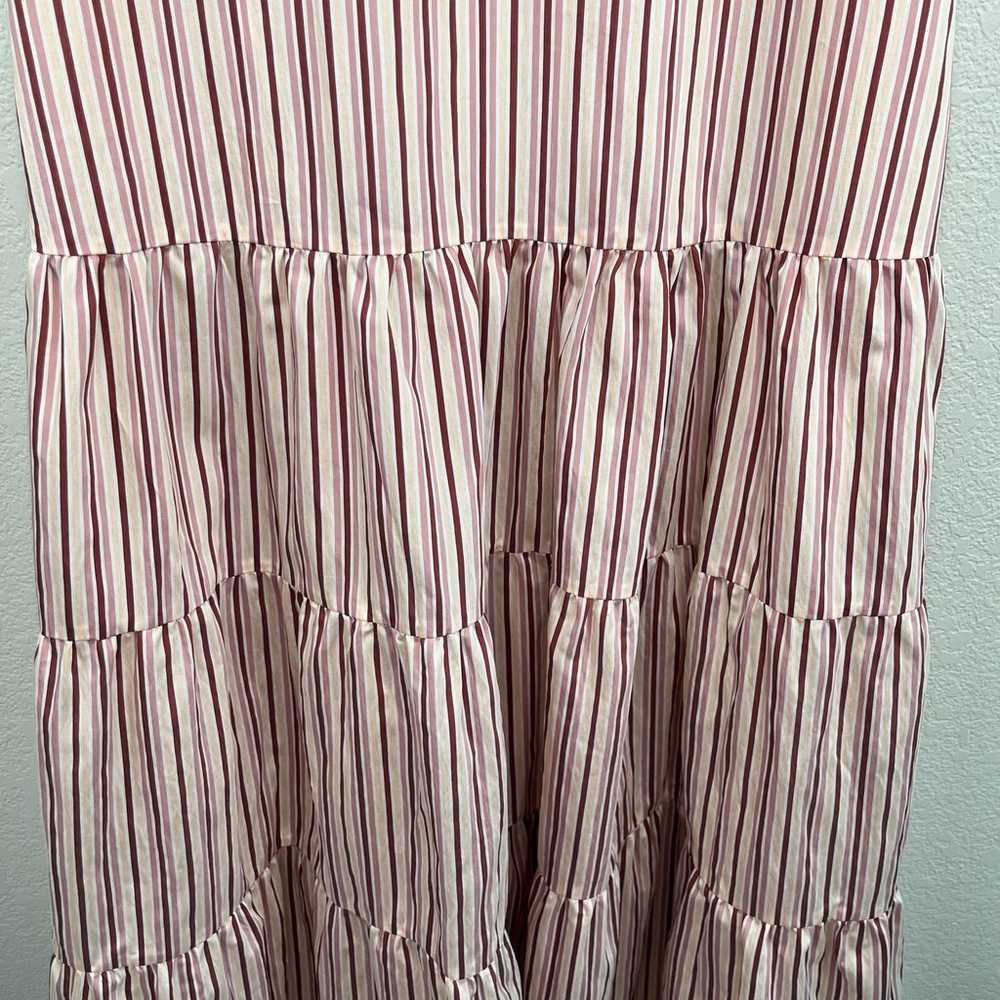 Hugo Boss Datecara Pink Striped Sleeveless Tiered… - image 9