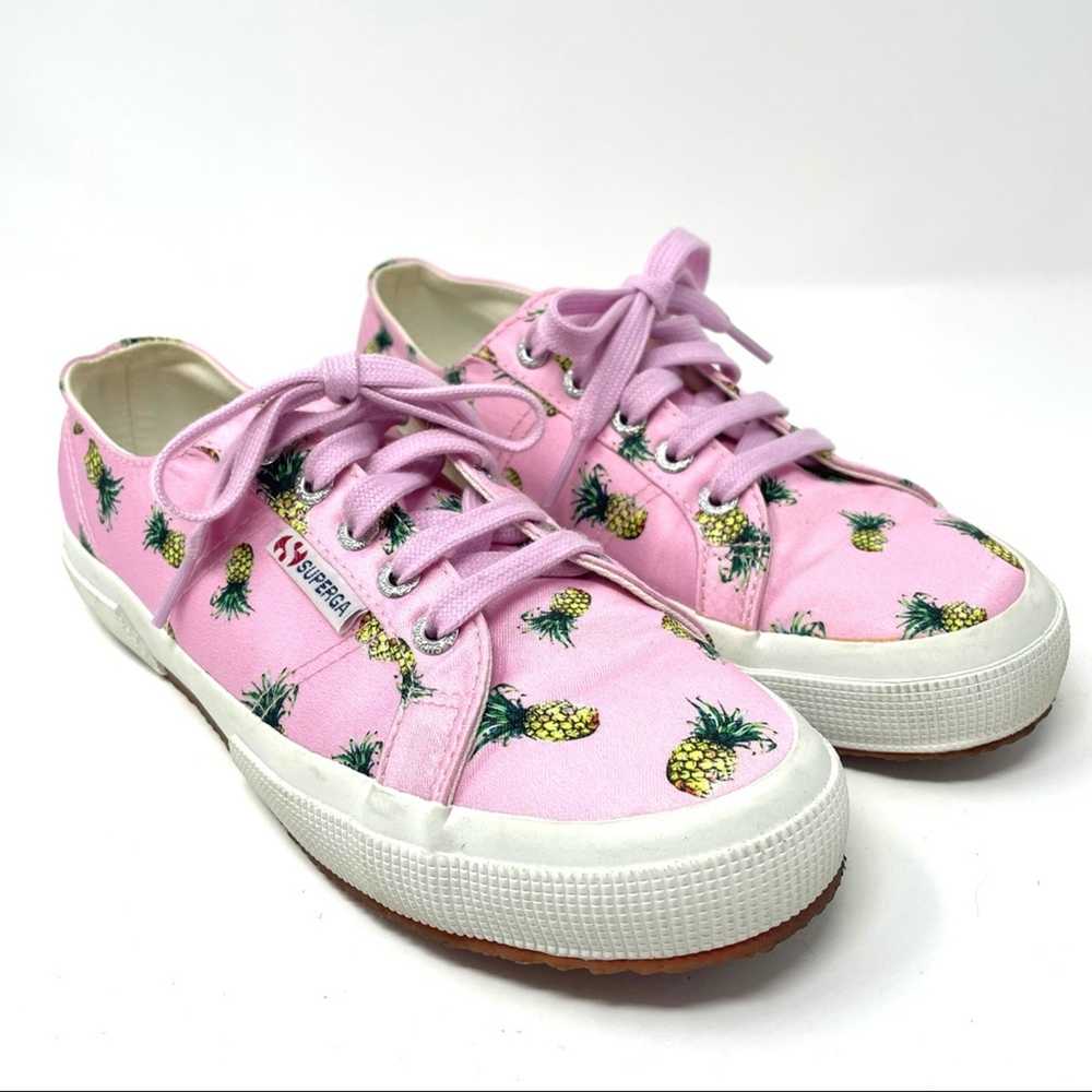 Superga Pink Satin Pineapple Sneakers Saintfant L… - image 5