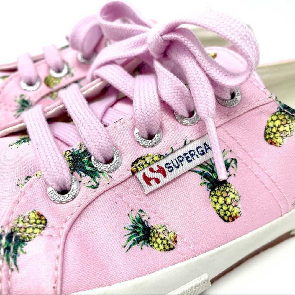 Superga Pink Satin Pineapple Sneakers Saintfant L… - image 6