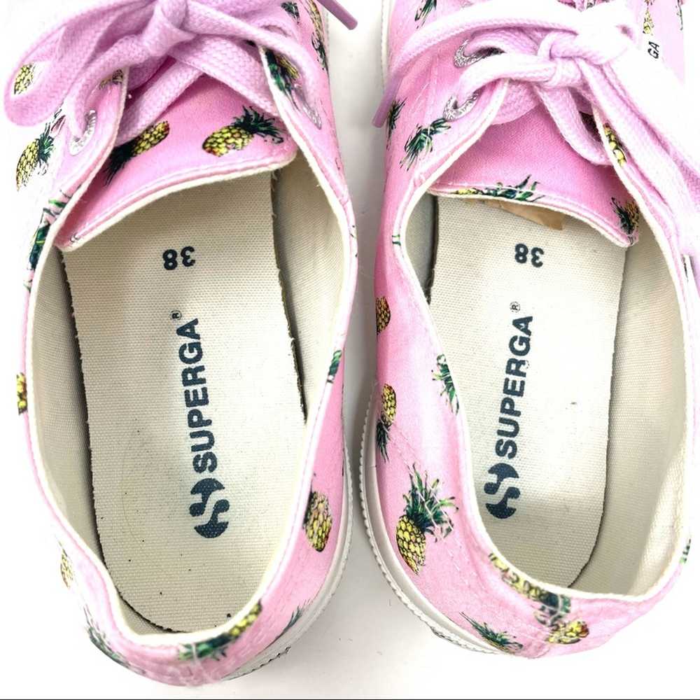 Superga Pink Satin Pineapple Sneakers Saintfant L… - image 9