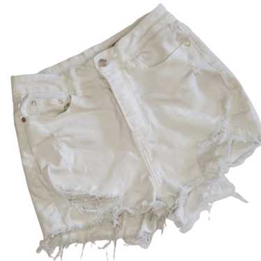 H&M Jeans Ariana High Waist Shorts Cut Off Denim … - image 1