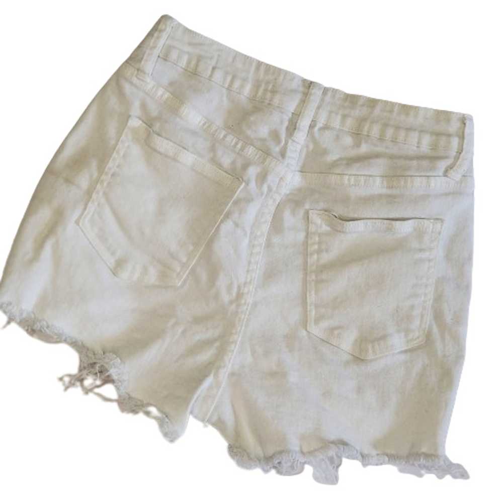 H&M Jeans Ariana High Waist Shorts Cut Off Denim … - image 2