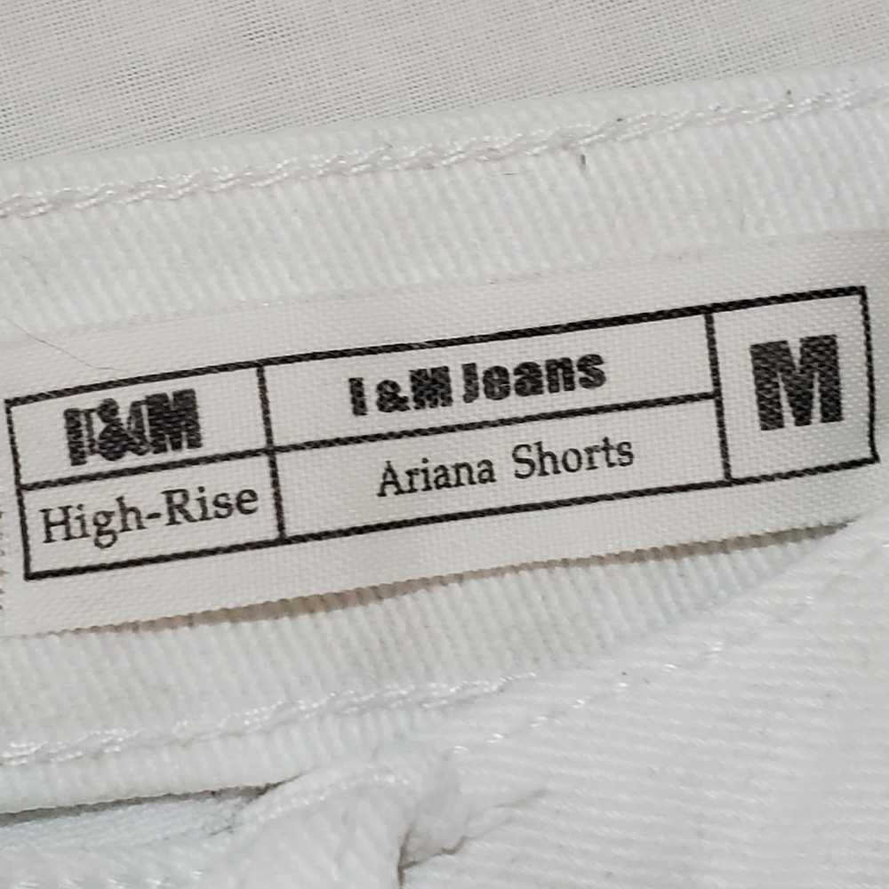 H&M Jeans Ariana High Waist Shorts Cut Off Denim … - image 3