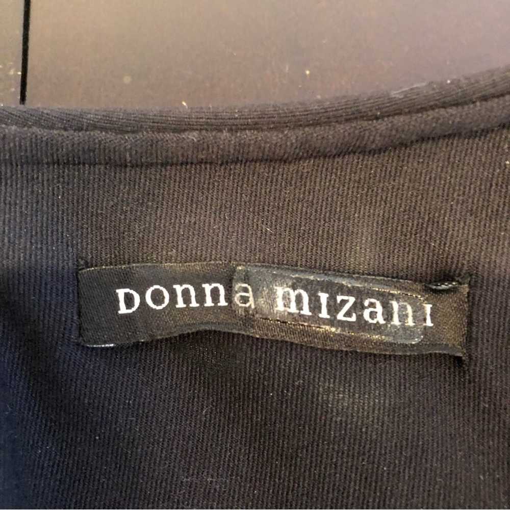 Donna Mizani black choker neck back zipper midi d… - image 10