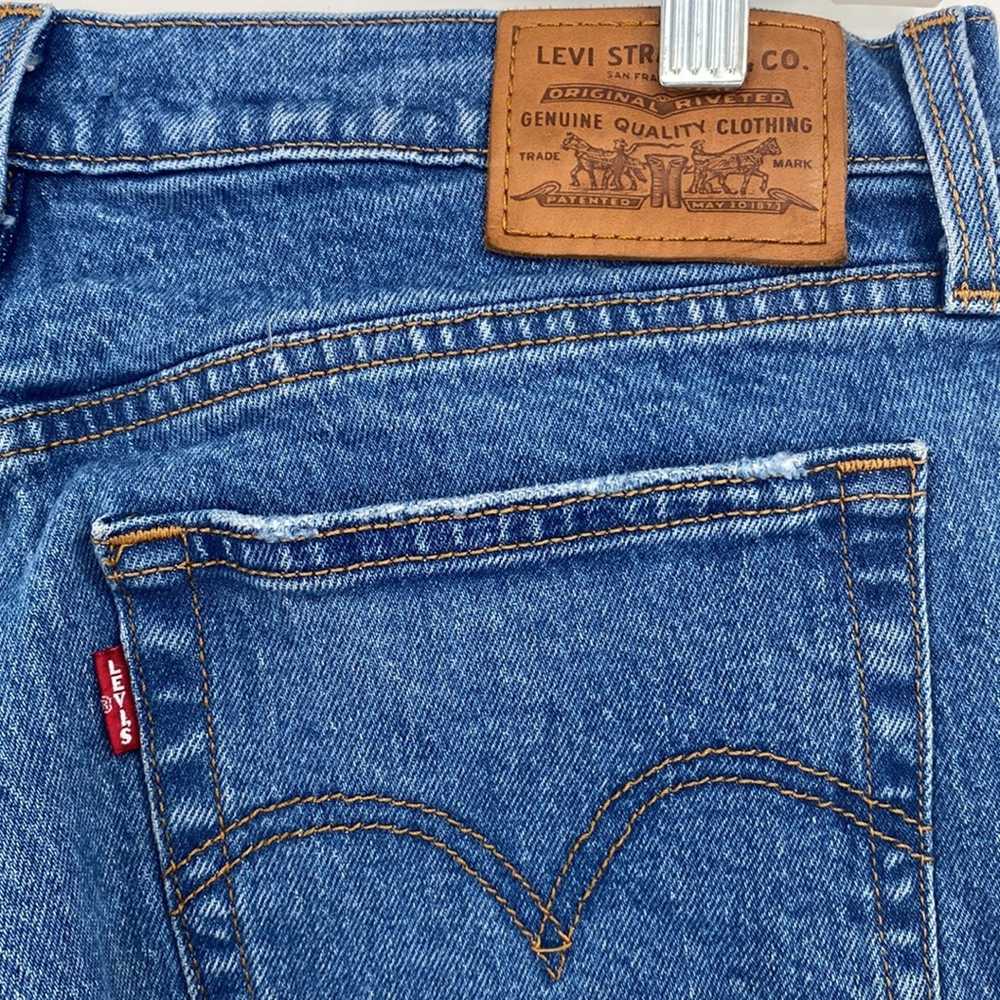 Levi's Wedgie Straight Leg Button Fly Jeans Size … - image 6