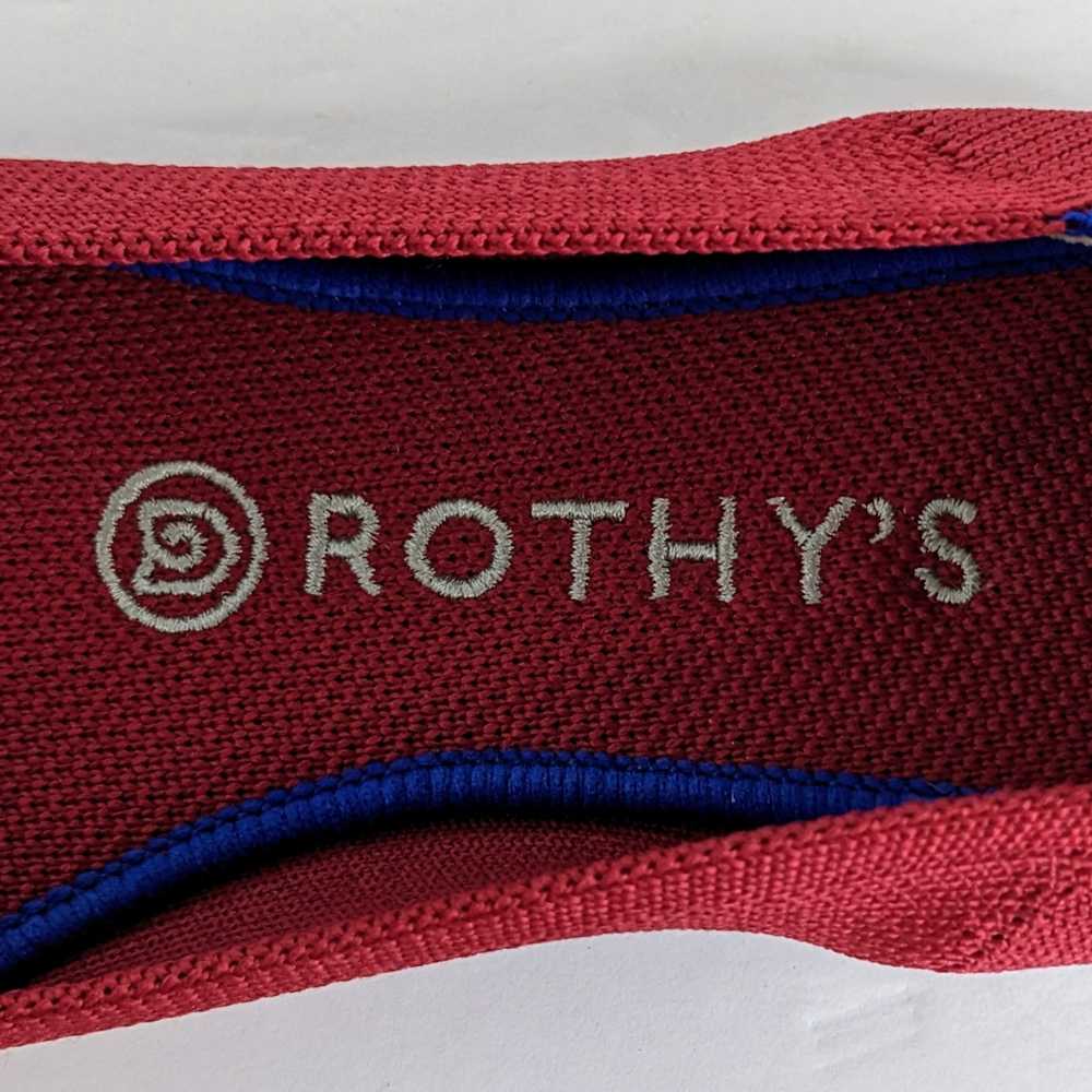 Rothy's Shoes Round Toe Flats Women 7.5 Red Balle… - image 2