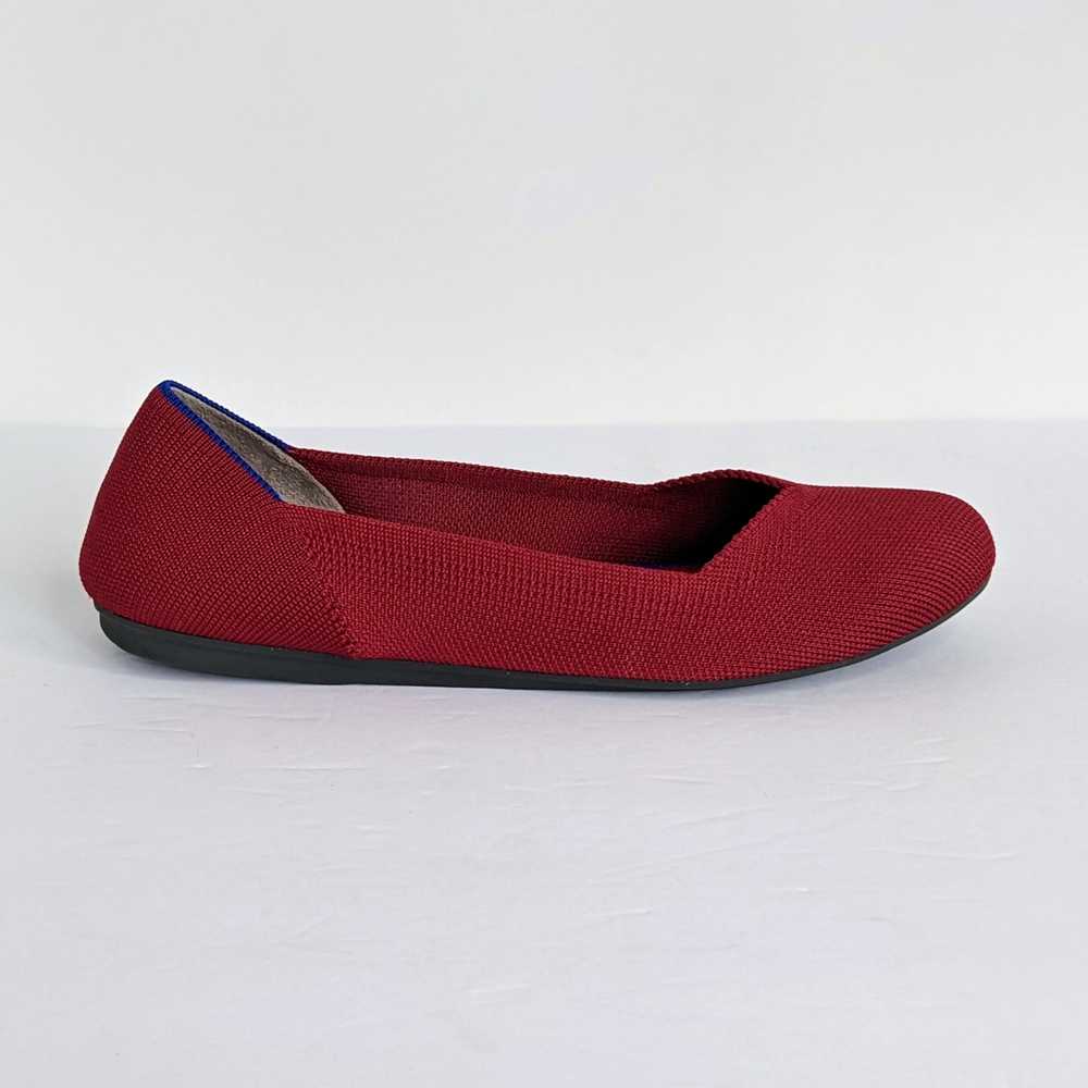 Rothy's Shoes Round Toe Flats Women 7.5 Red Balle… - image 6