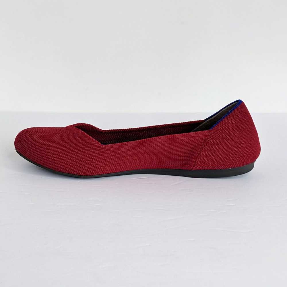 Rothy's Shoes Round Toe Flats Women 7.5 Red Balle… - image 7