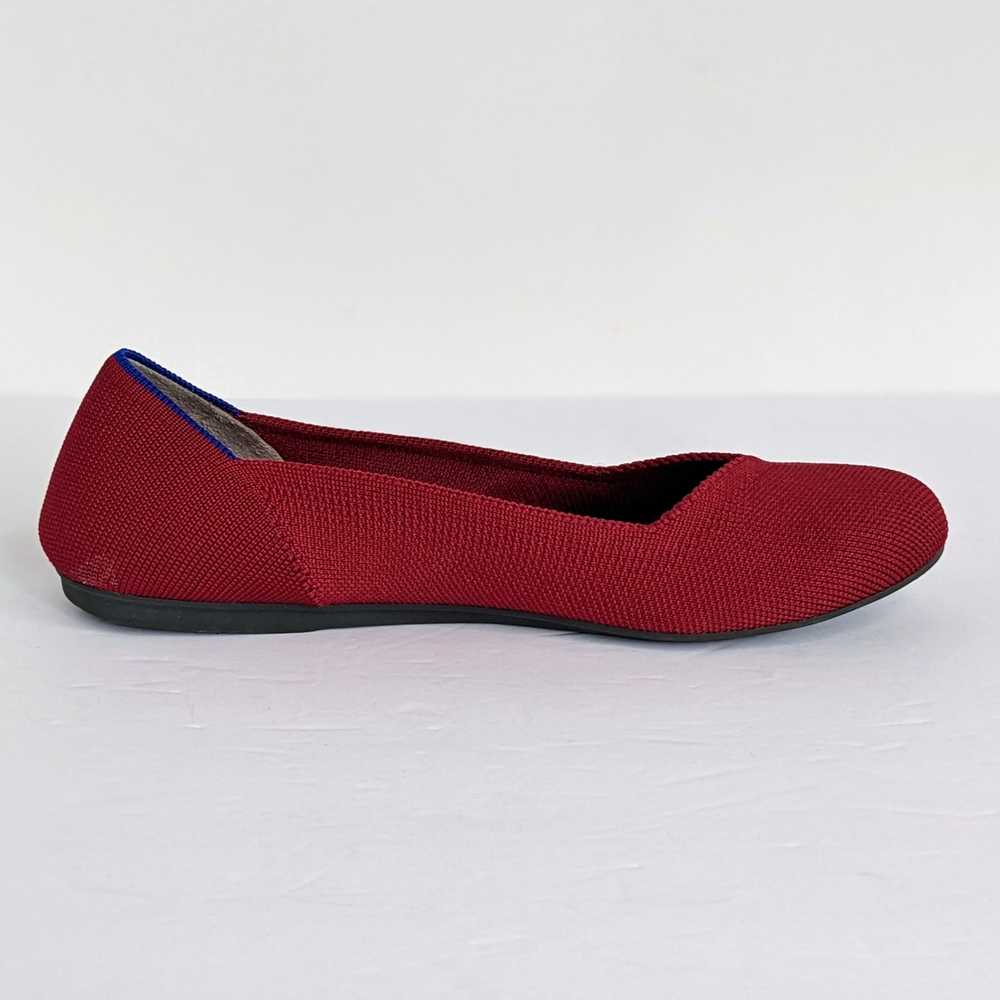 Rothy's Shoes Round Toe Flats Women 7.5 Red Balle… - image 8