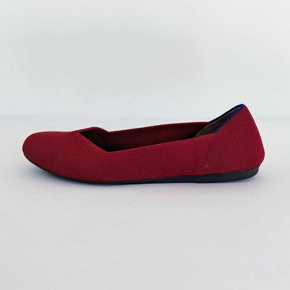 Rothy's Shoes Round Toe Flats Women 7.5 Red Balle… - image 9