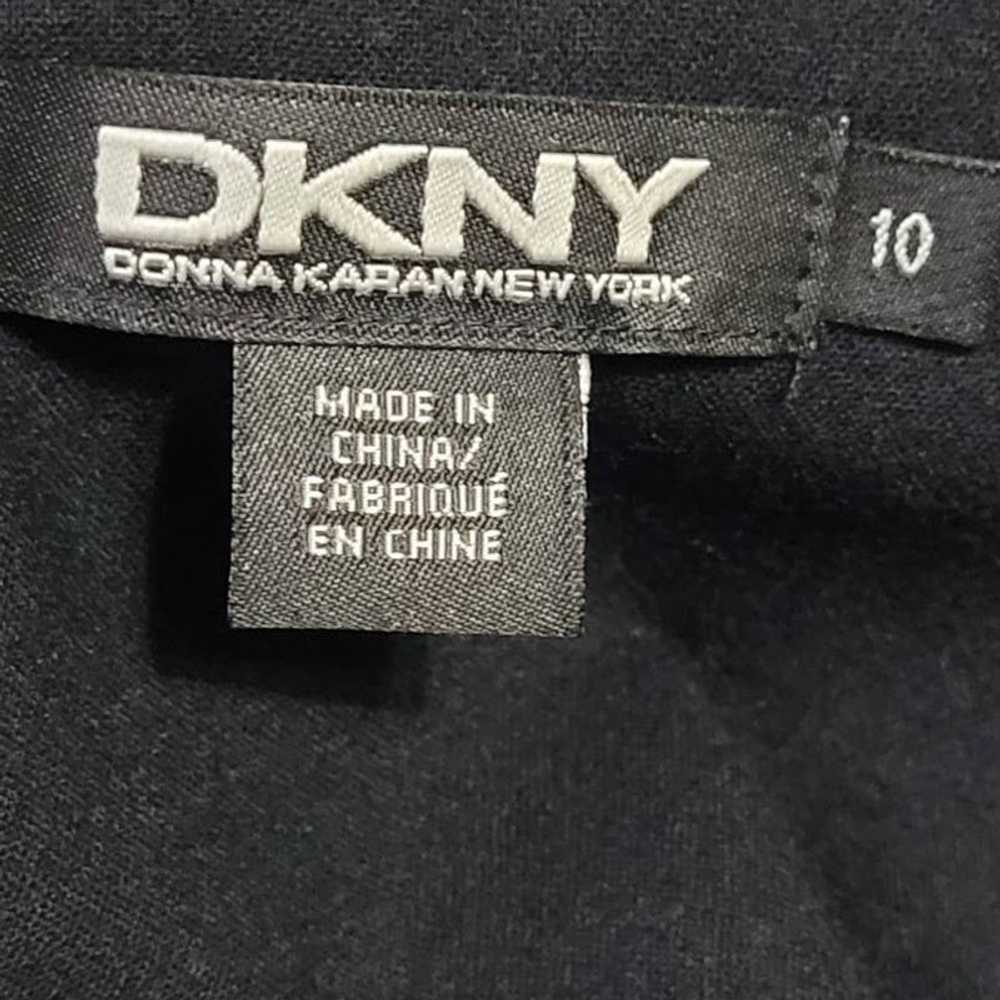 DKNY Black Sleeveless Cocktail Dress Size 10 - image 4