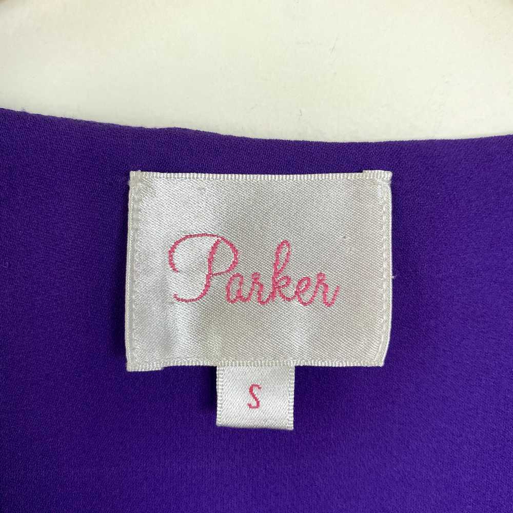 Parker 100% Silk Ruffle Layered Surplice Mini Dre… - image 3